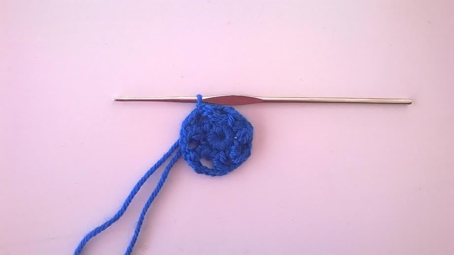 segundo paso flor crochet tutorial