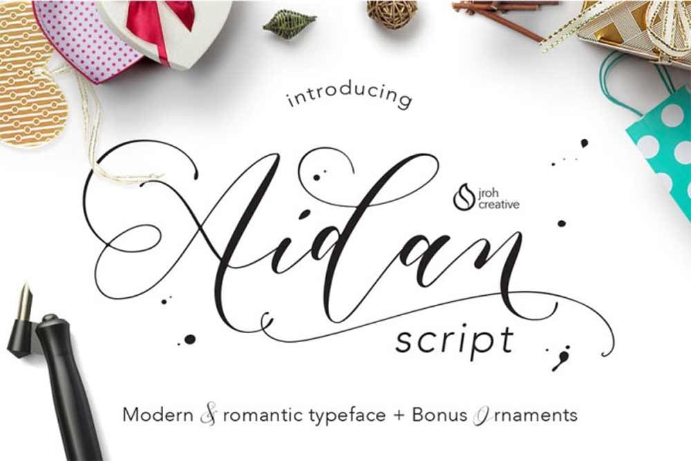 Aidan Script font