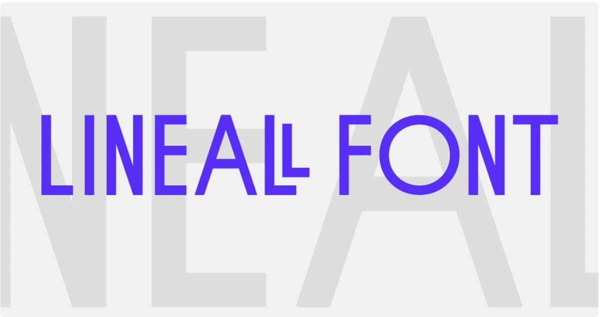 lineal font tipo de letra para infografía