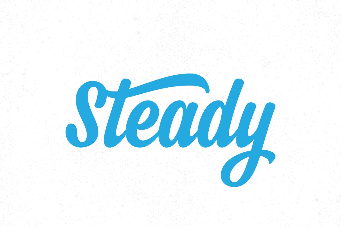 fuentes para logos Steady