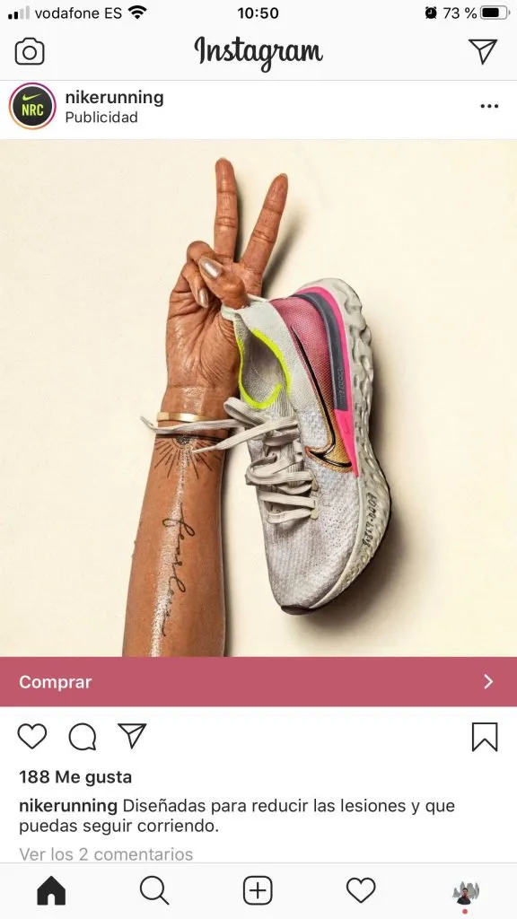 Anuncio con foto en Instagram