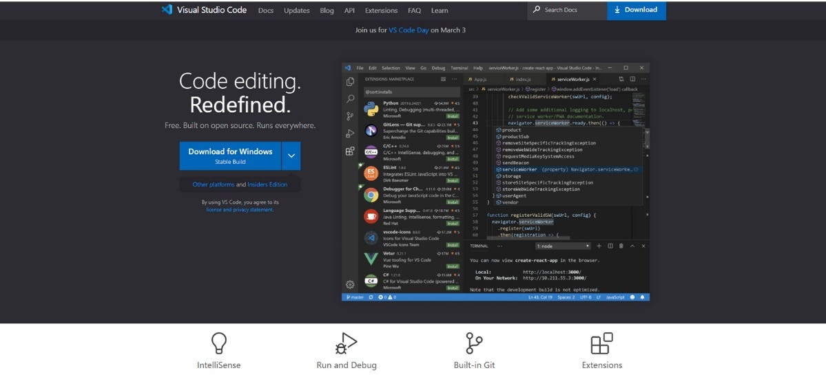 Visual Studio Code para lenguaje de programación Phyton
