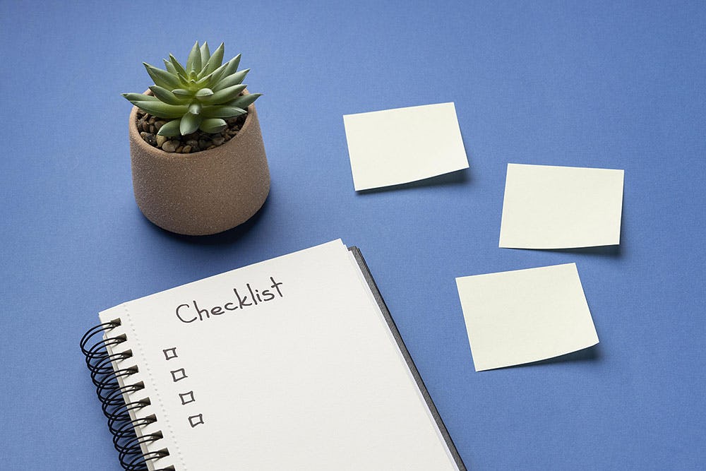 Libreta de checklist