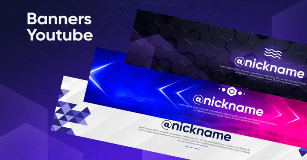 Plantillas de banner para YouTube