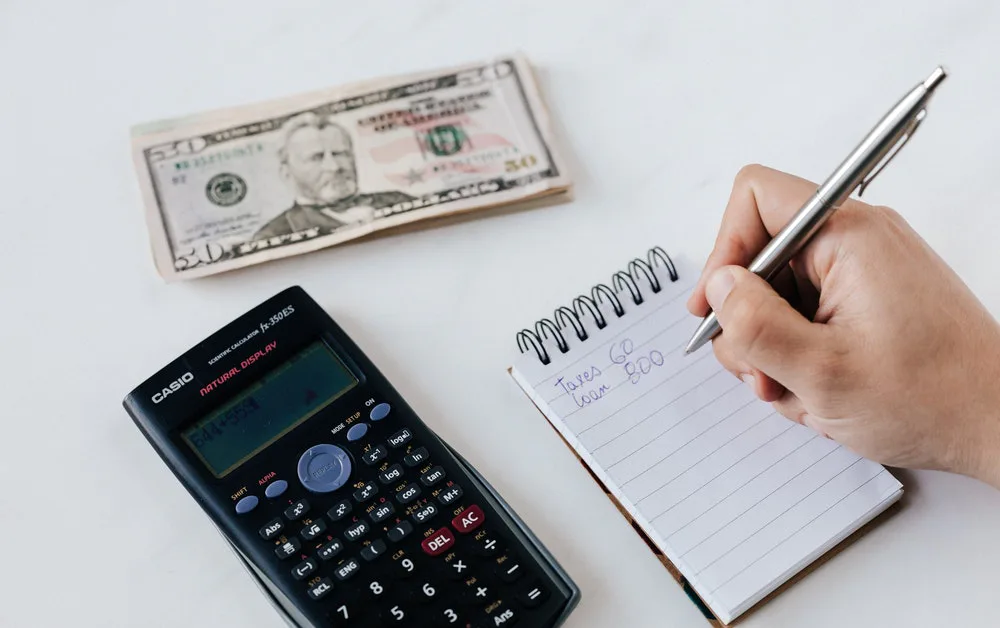 Fotografía de una planificación de finanzas