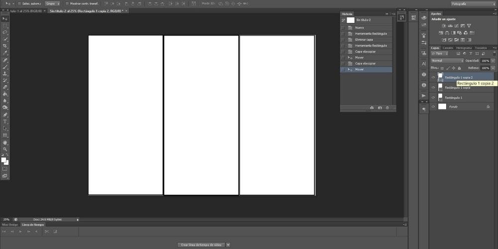 hacer tríptico con photoshop