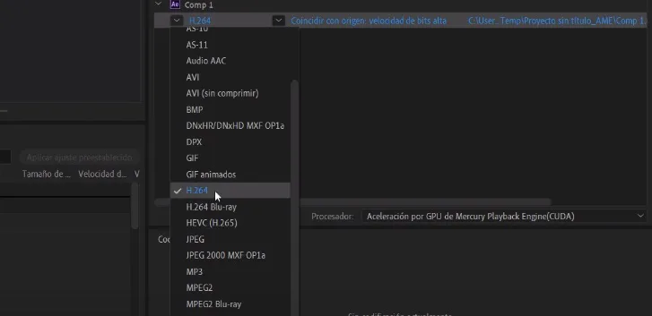 Como Guardar Un Video De After Effects En Mp4