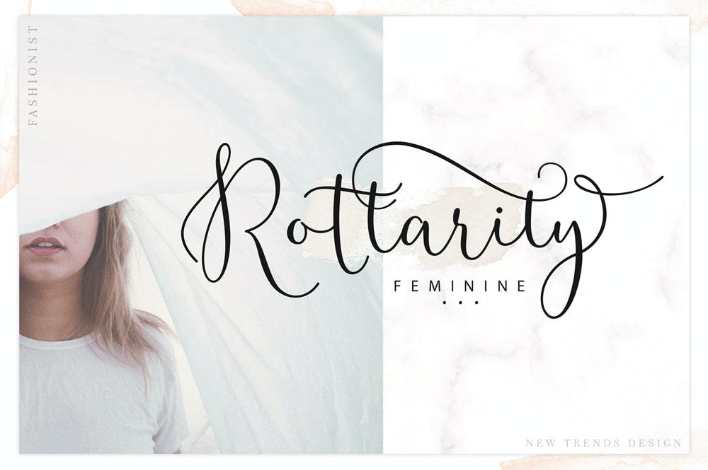 Rottarity Feminine font