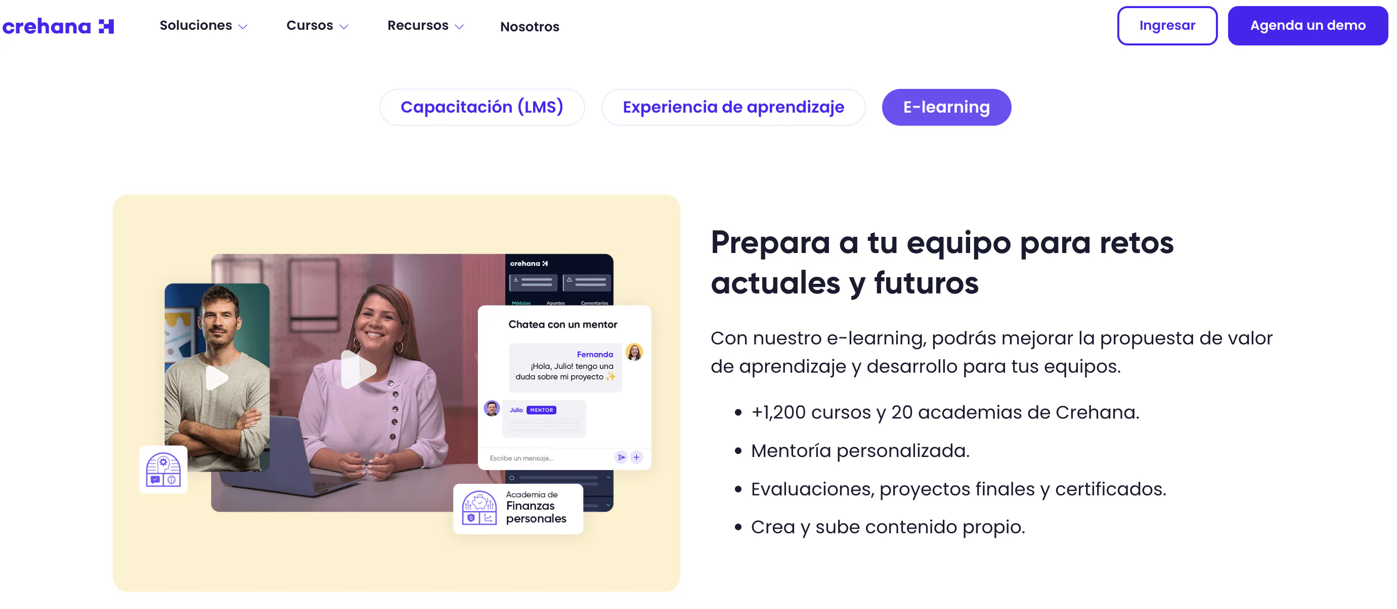 Plataforma Desarrollo de Crehana
