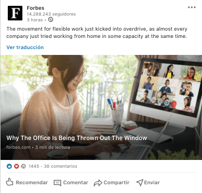 Forbes en LinkedIn