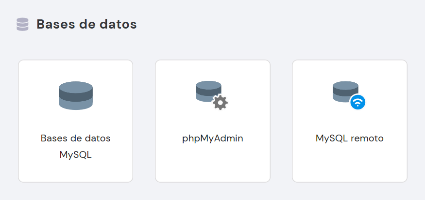 Bases de datos WordPress