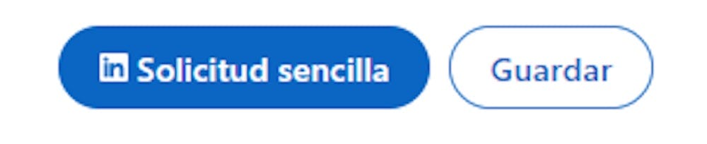 Solicitud sencilla LinkedIn