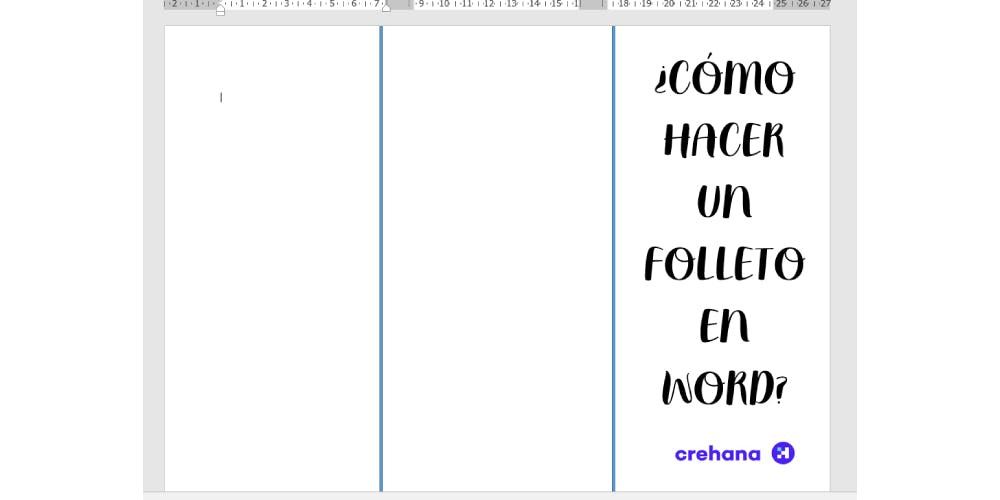 Plantilla final de cómo hacer un folleto en Word