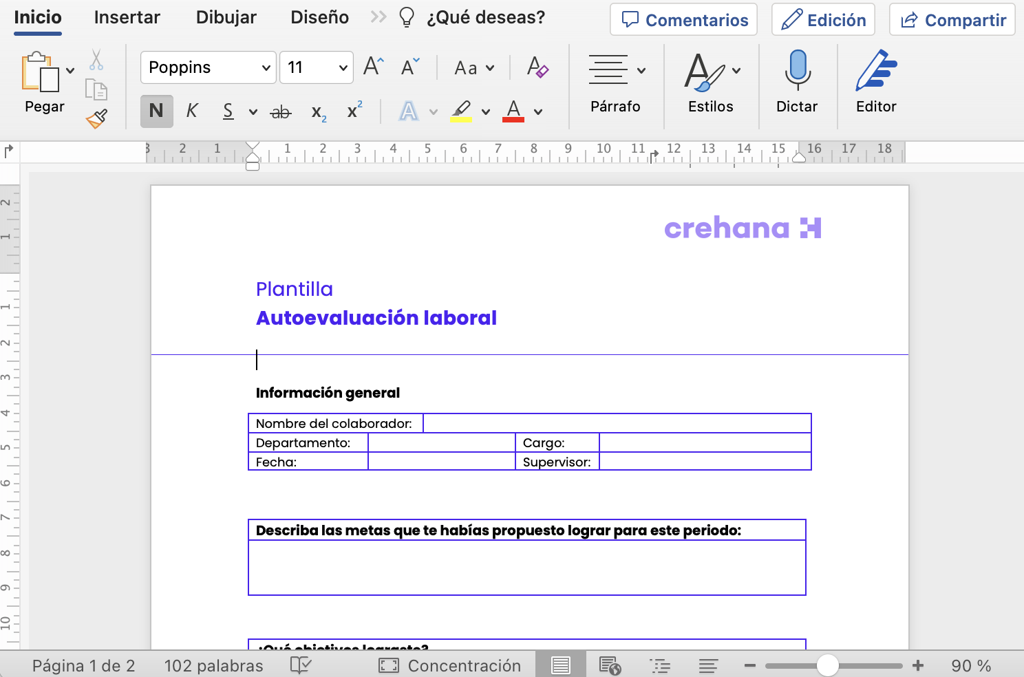 Modelo de autoevaluación