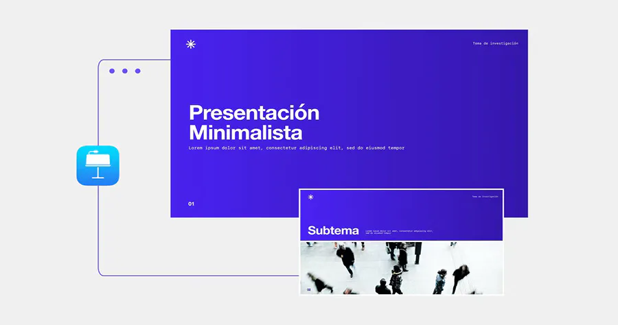 plantillas minimalistas para keynote
