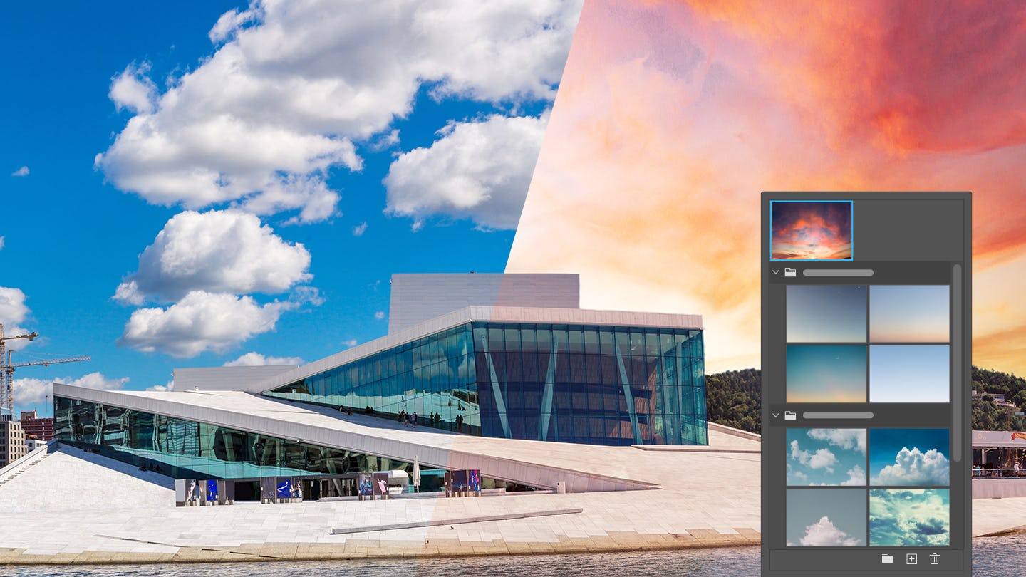 cambiar cielo en photoshop