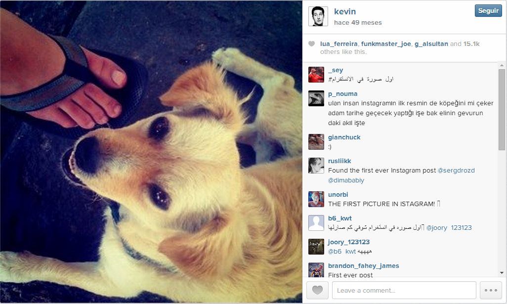 primera fotografía en instagram