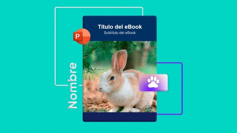 Ebook template con diseños de mascotas