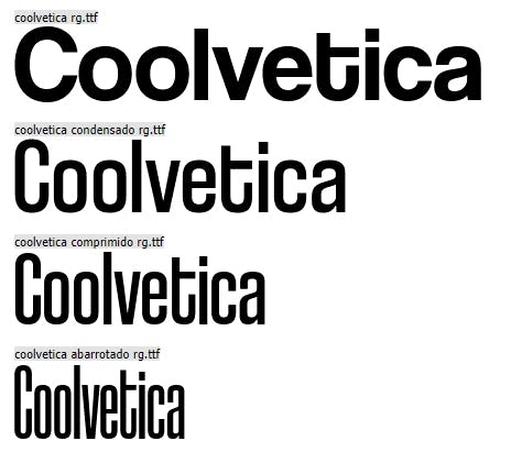 Tarjetas de presentación con Coolvetica Font