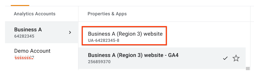 id seguimiento propiedad google analytics