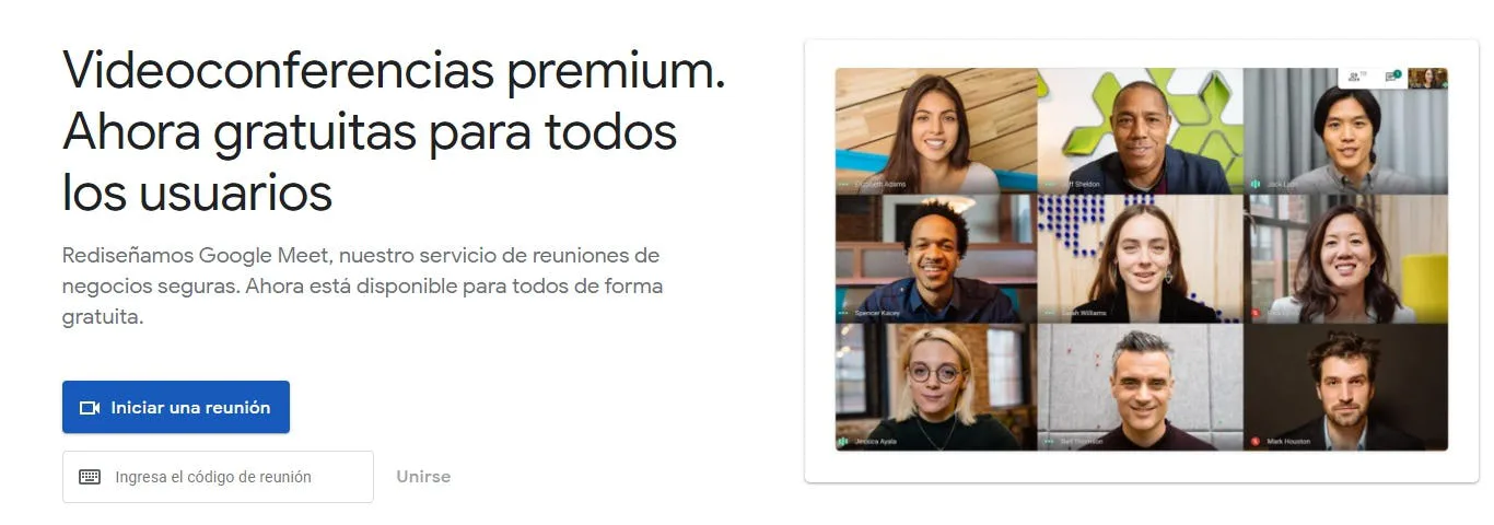 enlace para ingresar a Google Meet