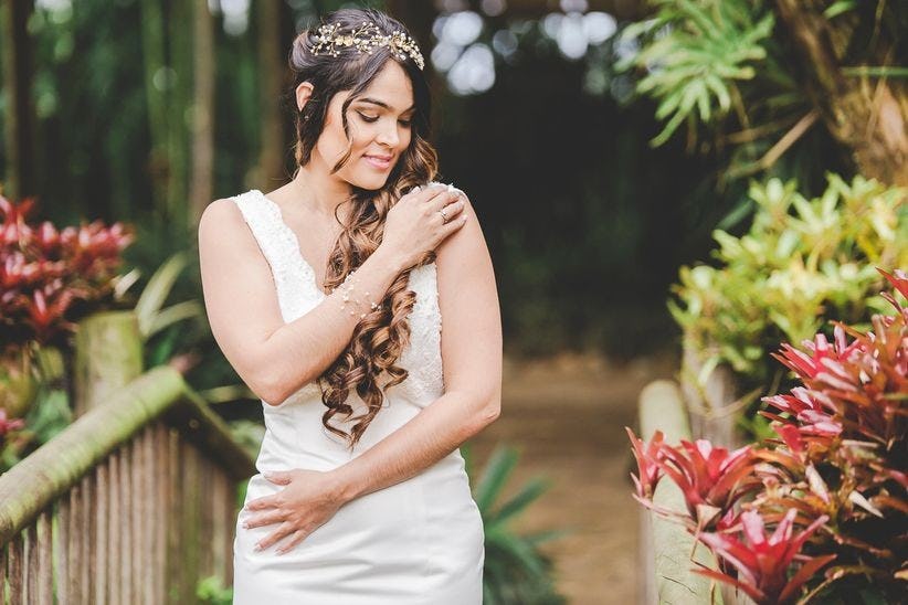 Peinados para novias cabello largo