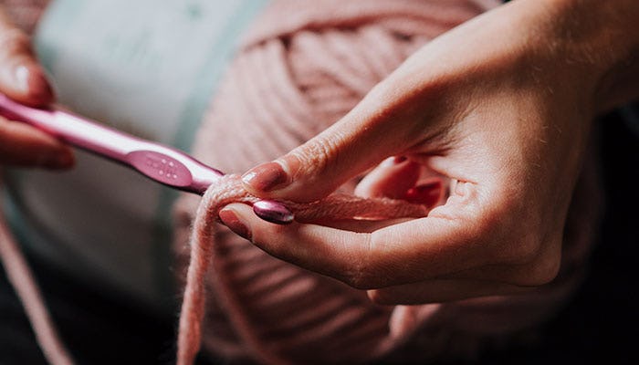 Materiales para tejer crochet