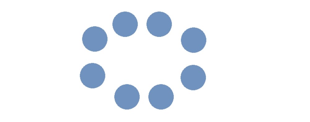 círculos morados sobre fondo blanco