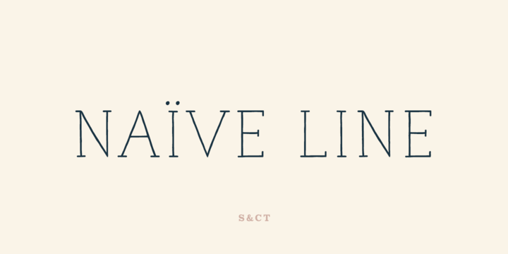 Tipografía Naive Line
