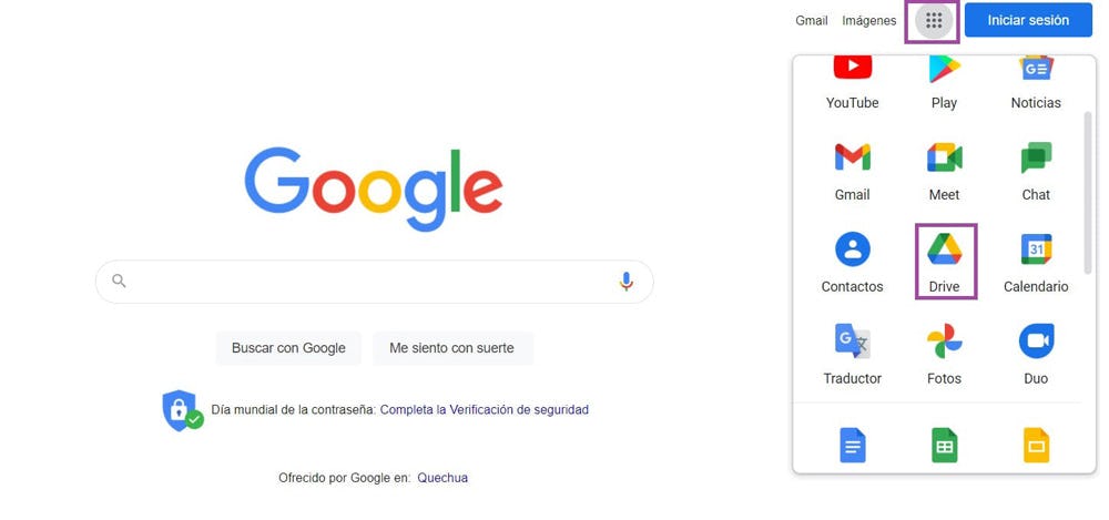 entrar a cuenta de Google Drive
