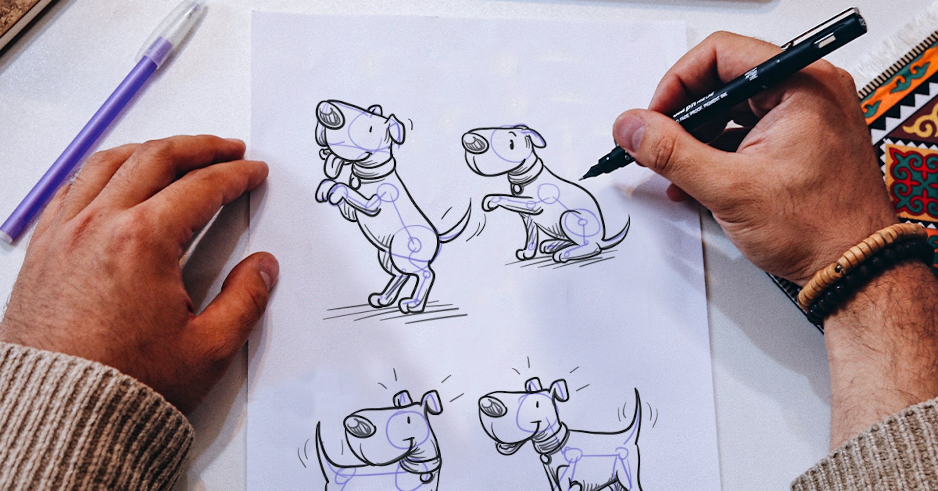Como desenhar um cachorro passo a passo (e não perder o respeito de seu chihuahua)?