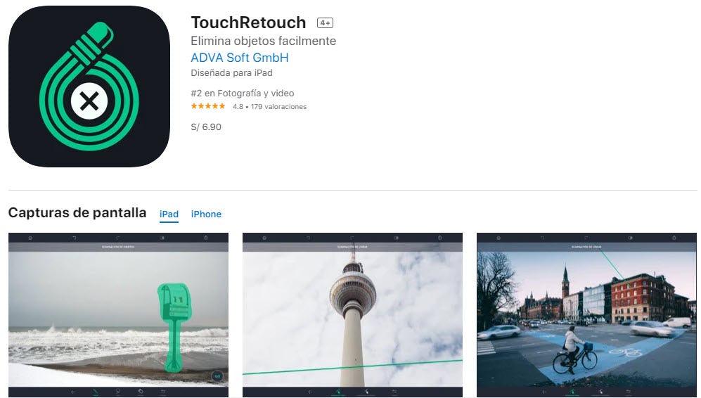 TouchRetouch: la mejor app para eliminar objetos de las fotos
