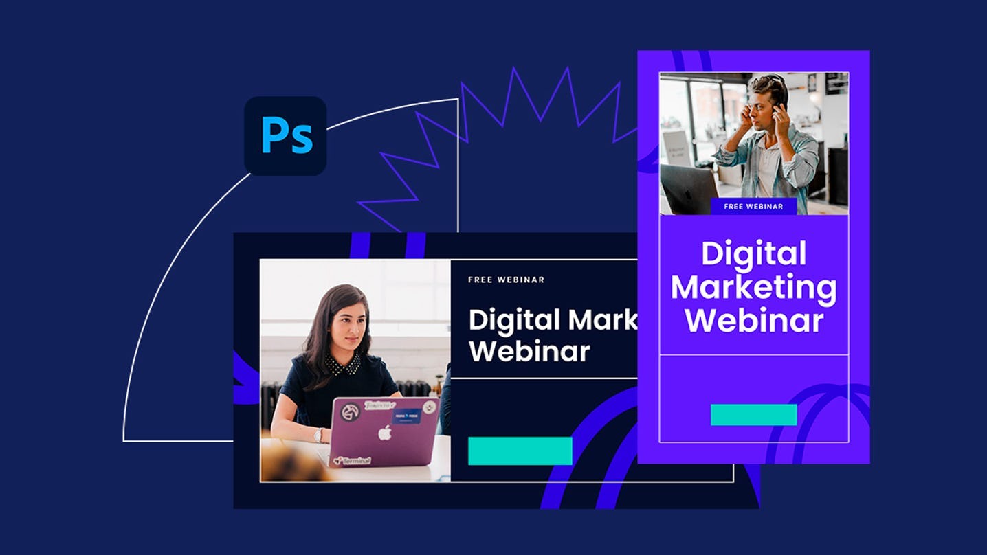 plantilla para promocionar webinars en redes sociales