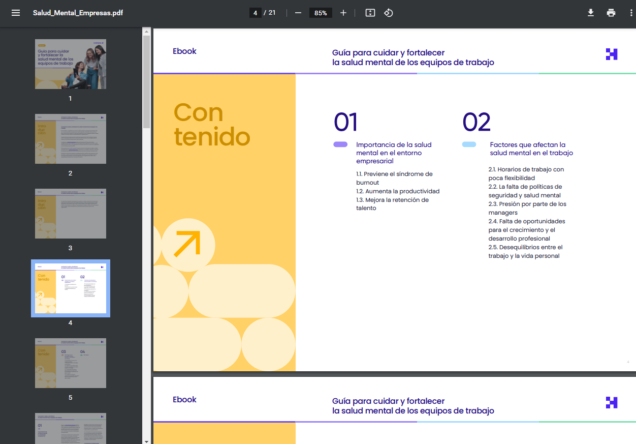 guia de salud mental ebook crehana