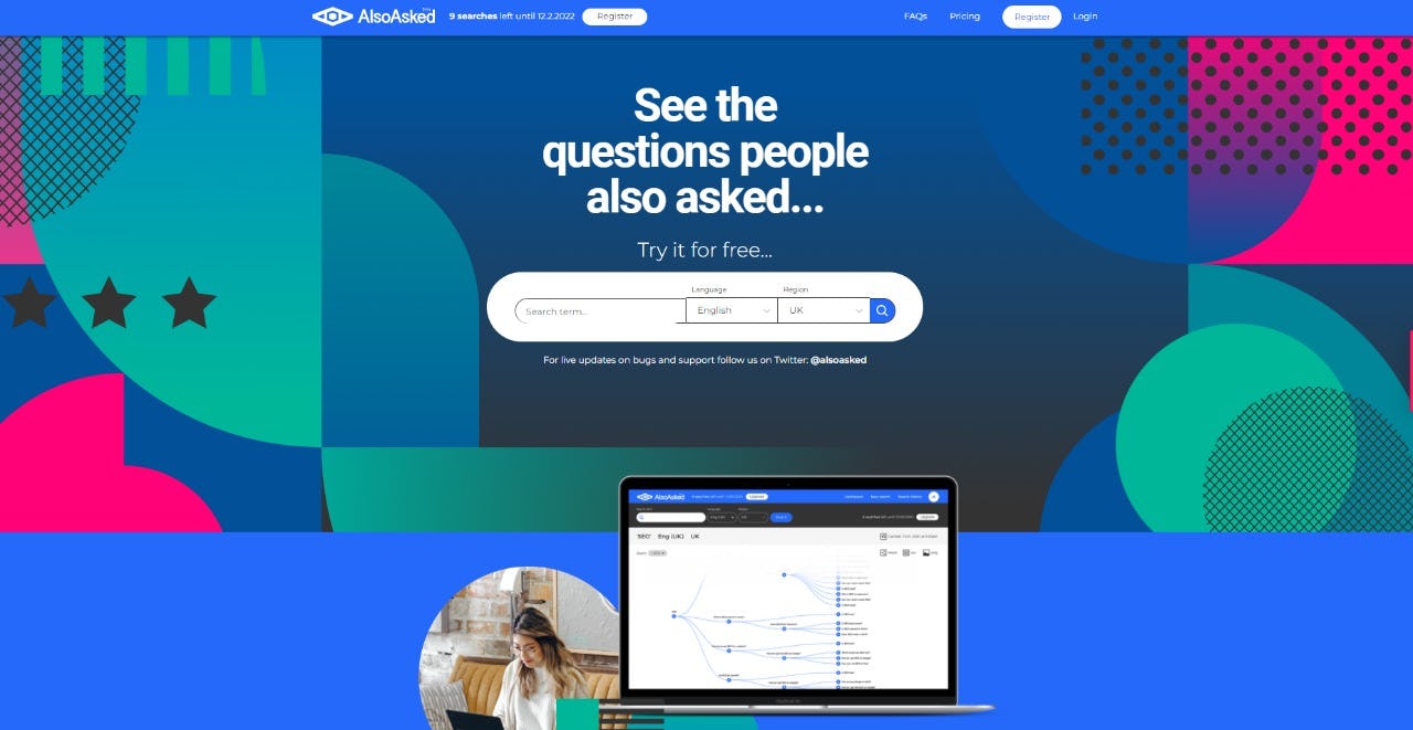 AlsoAsked búsqueda de palabras clave