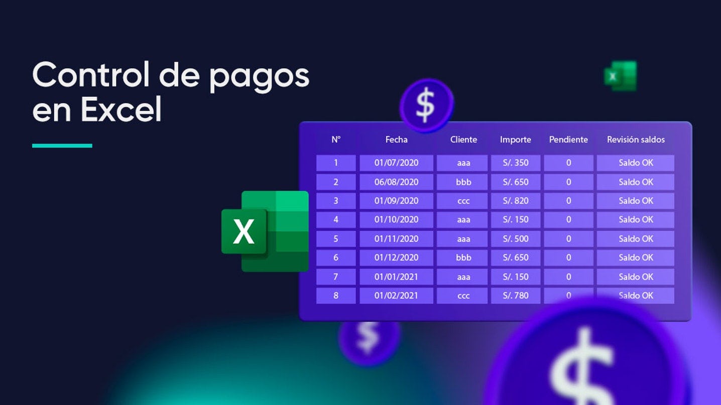 Plantilla de control de pagos en Excel