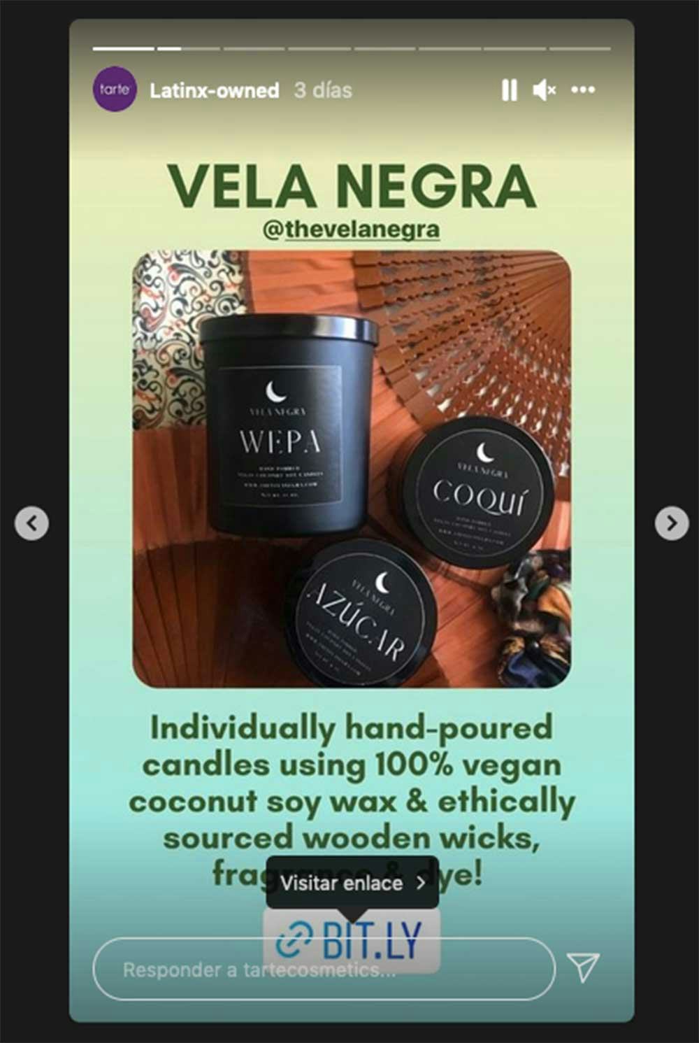 IGTV Tarte Cosmetics ejemplo de promoción de un blog Instagram