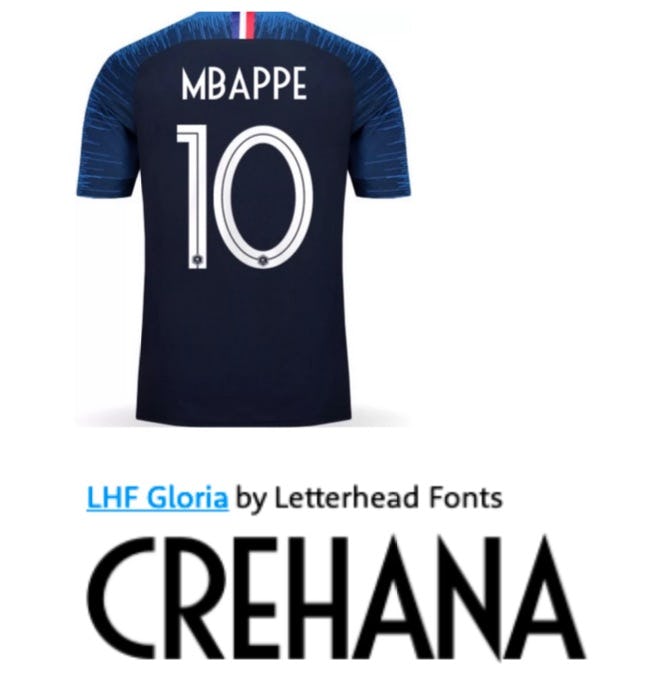 ⚽ Tipografía de camisetas de fútbol: equipos y jugadores
