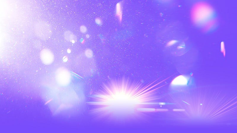 Plantilla con flares de iris para Photoshop