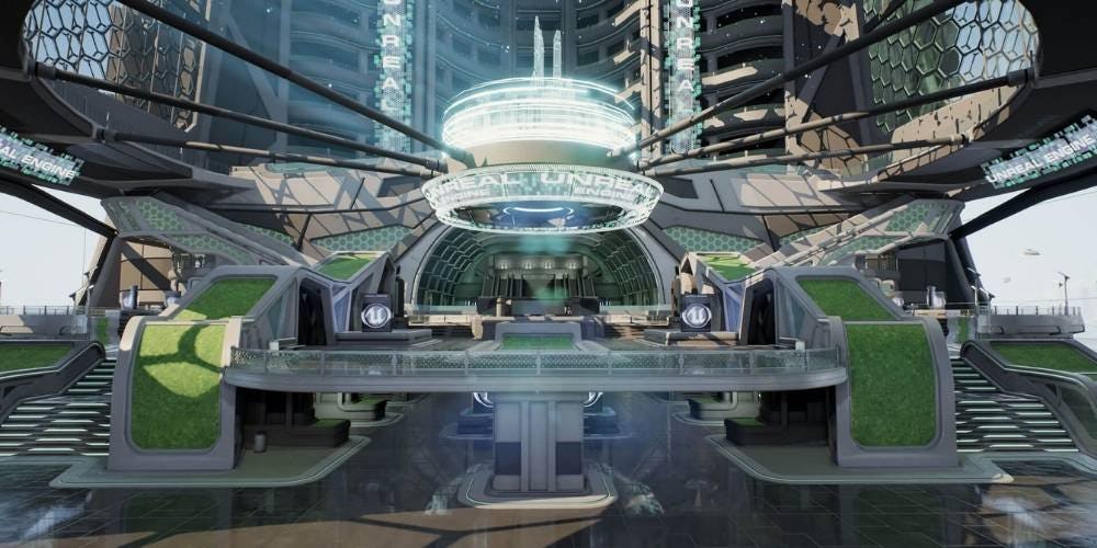 Escenario de Unreal Engine Arquitectura