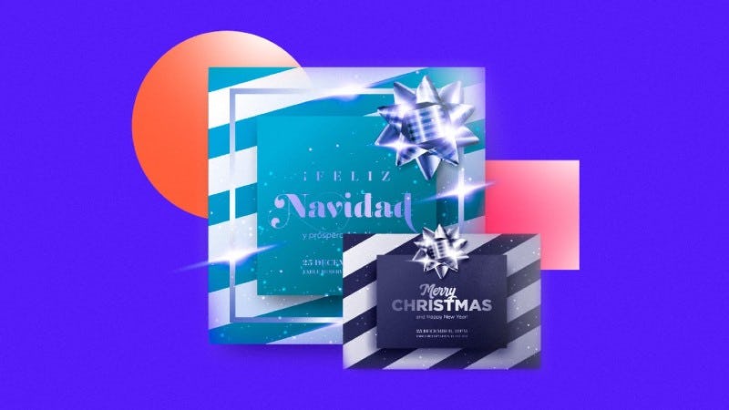 Formato tarjetas de navidad para empresas