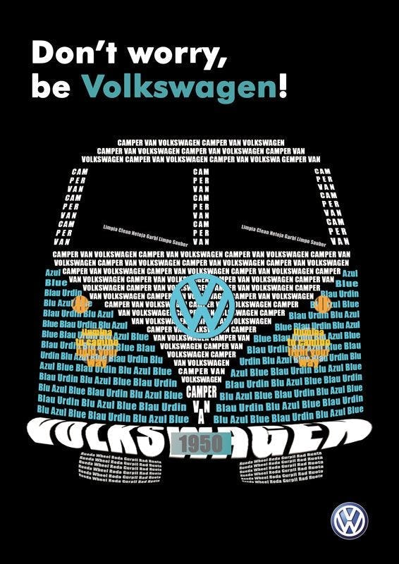 caligrama de Volkswagen