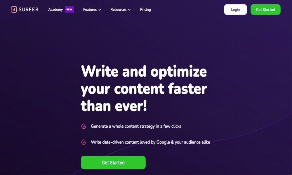 Surfer SEO especialista en keyword research y analisis