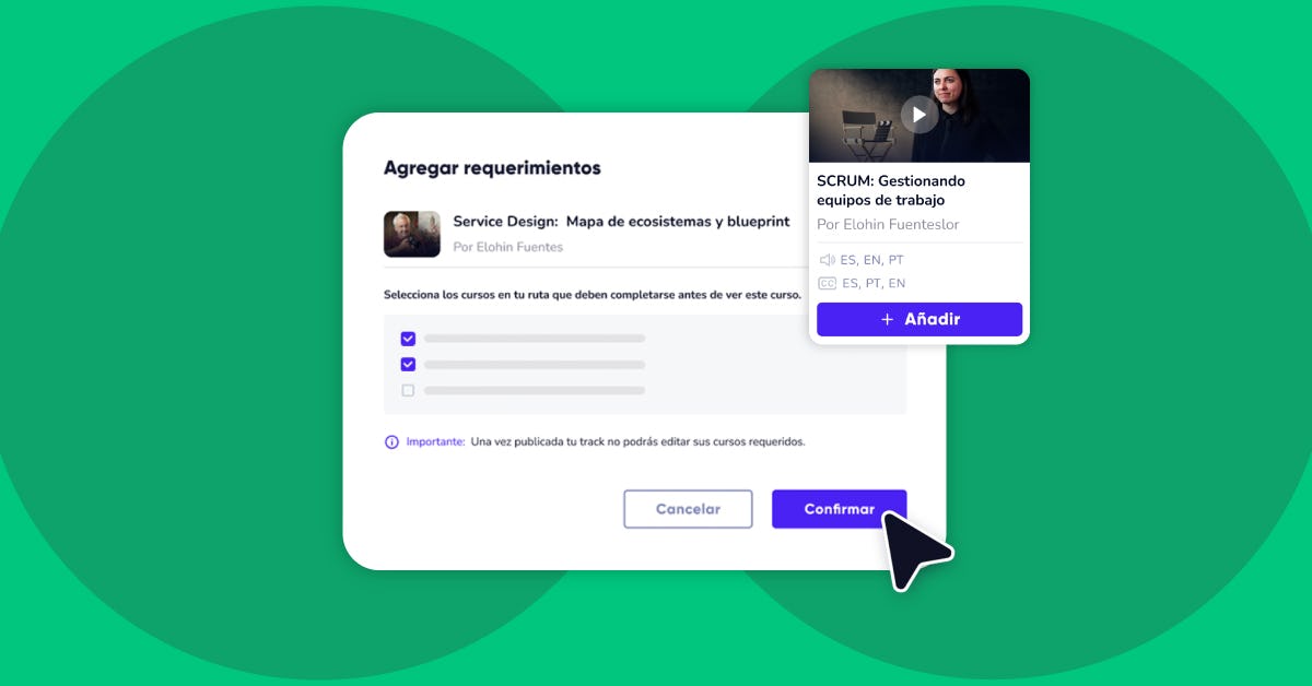 configuración y personalización de las rutas de aprendizaje
