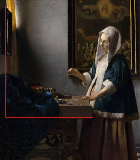 La Tasadora de Perlas de Johannes Vermeer