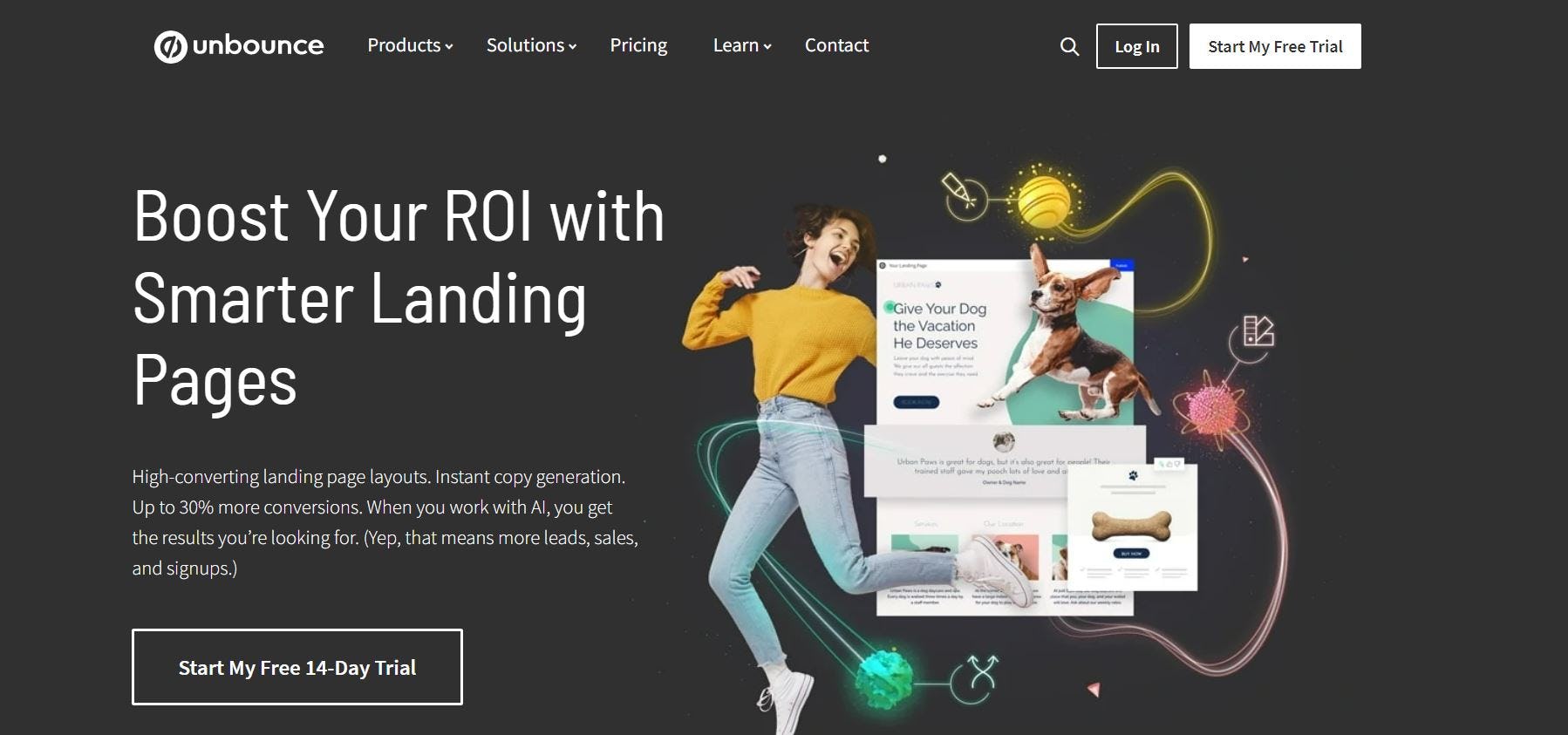landing page con inteligencia artificial