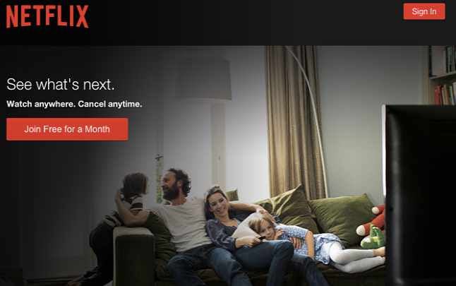 Netflix ejemplo formulario