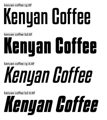 Descargar gratis Kenyan Font