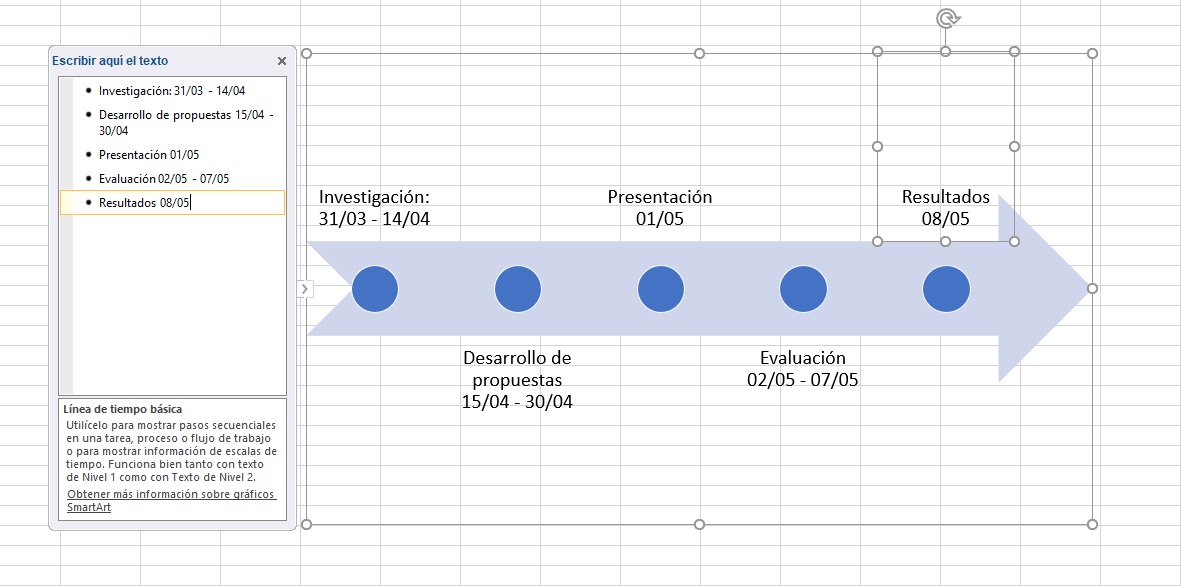 Como Hacer Una Linea Del Tiempo En Excel - Image To U