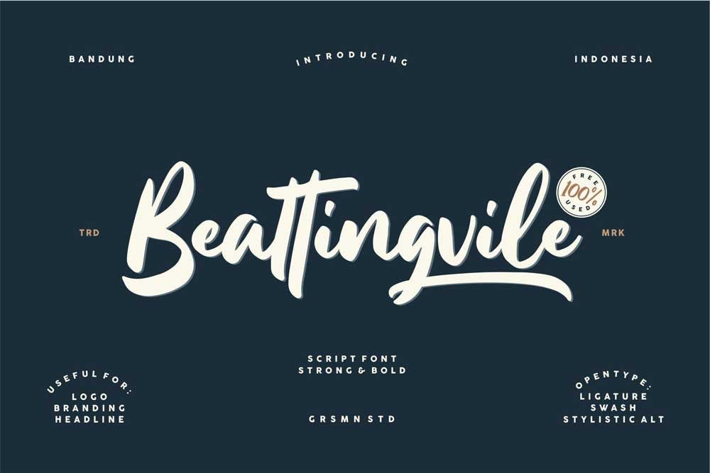 Beattingvile font
